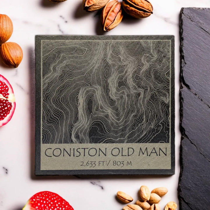 Coniston Old Man Lake District Engraved Coasters